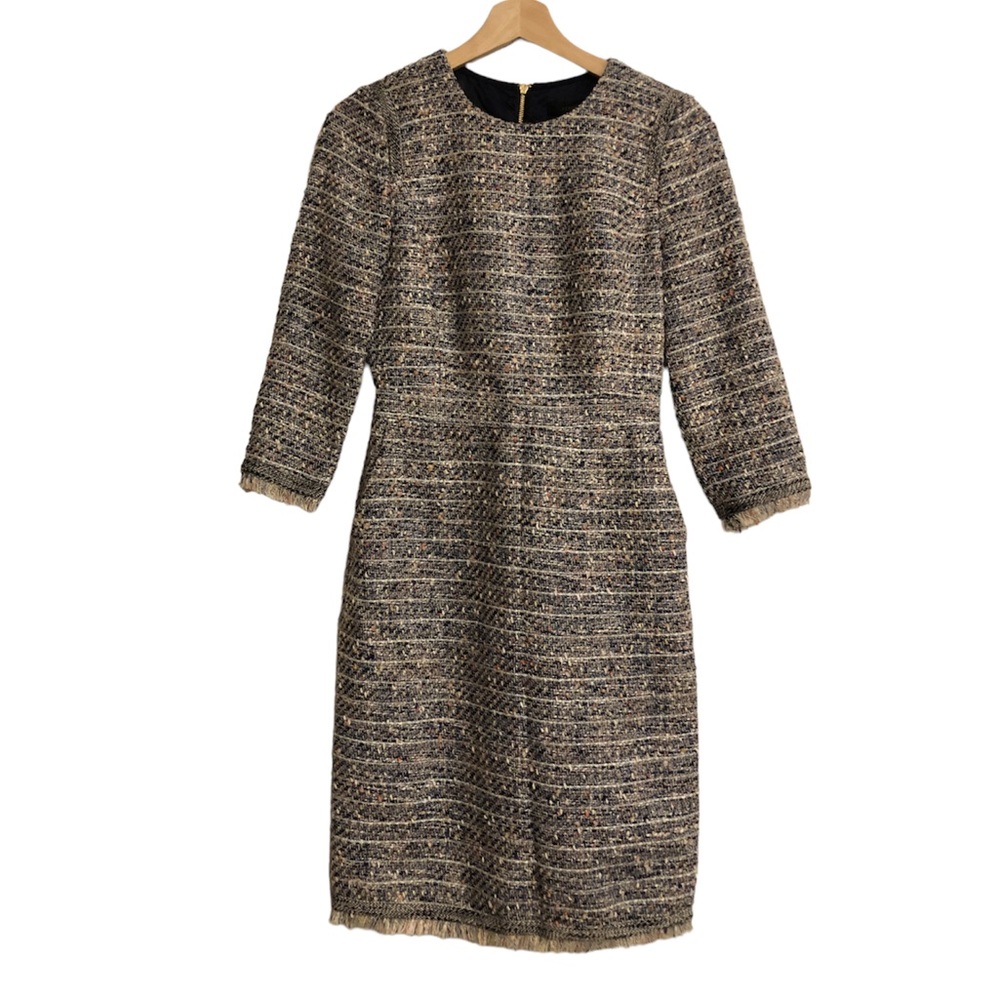 J.Crew multicolored tweed dress